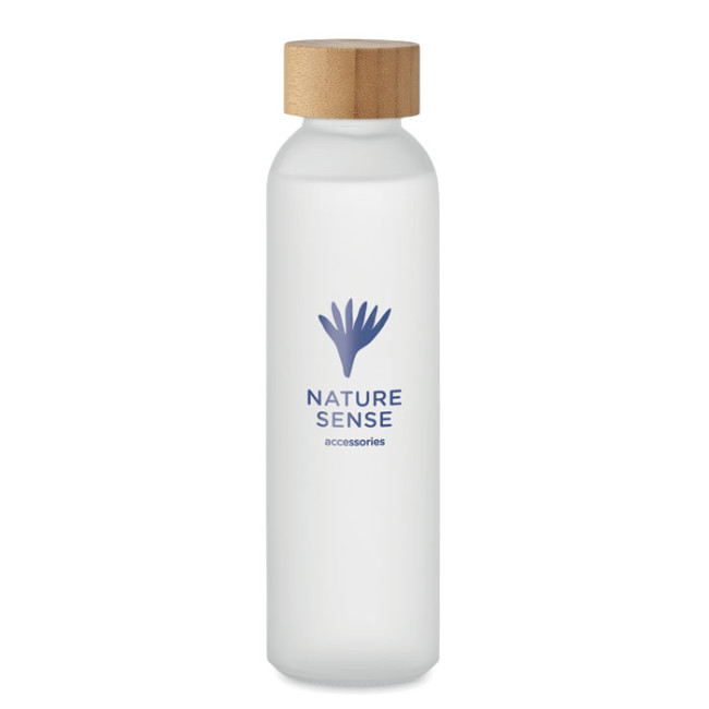 Custom Printed Frosted Glass Bottle 500ml - Image 3