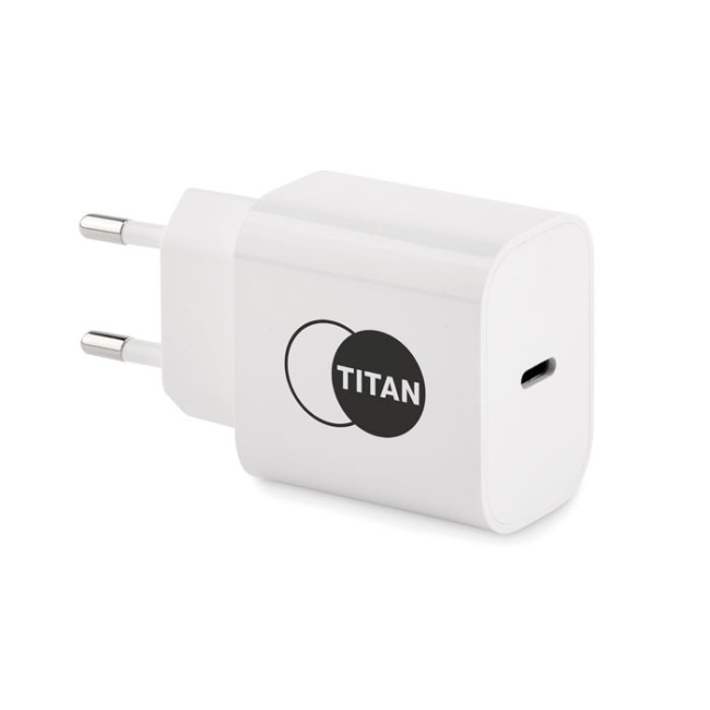 Branded 2 Port USB Charger EU Plug 20W