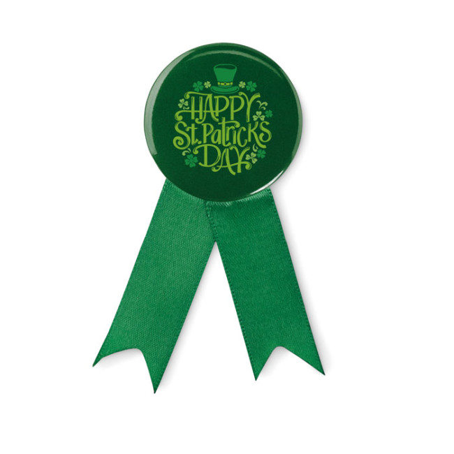 Custom Printed Ribbon Style Badge Pin - Image 5