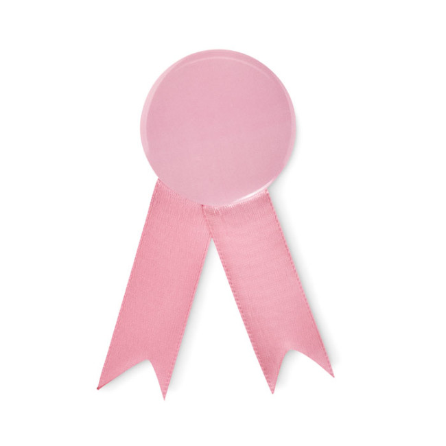 Custom Printed Ribbon Style Badge Pin - Image 1