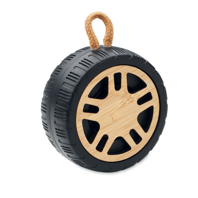 Custom Printed Wireless Speaker Tire Shaped