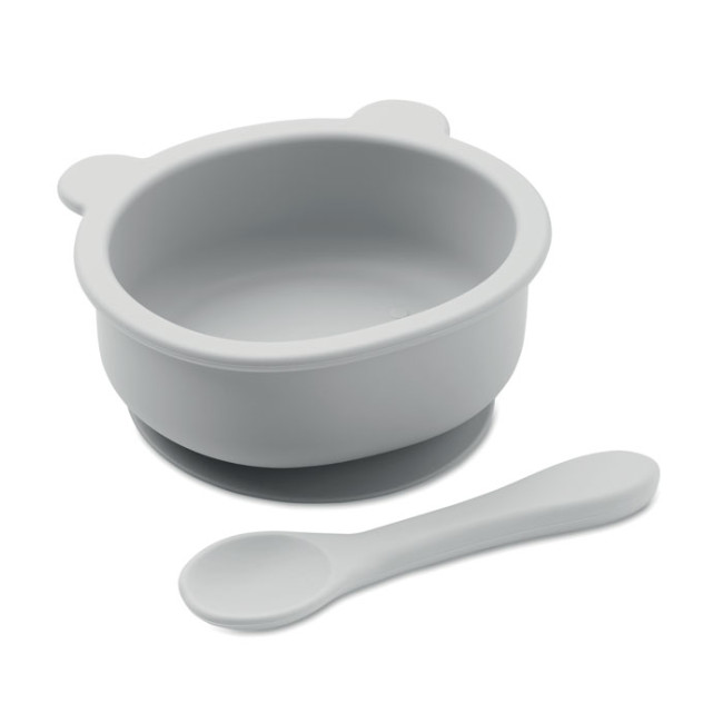 Custom Printed Silicone Spoon & Bowl Baby Set