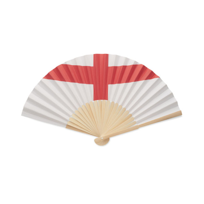 Custom Printed Manual Fan Flag Design - Image 3