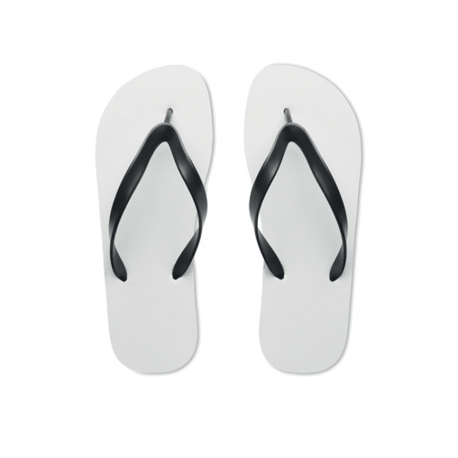 Custom Printed Sublimation Beach Flip Flops Size 38-41 - Image 1