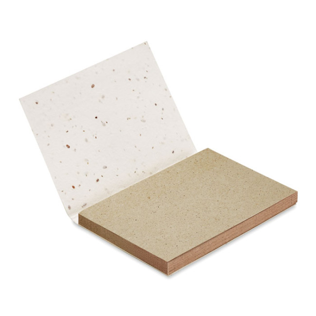 Custom Printed Grass/Seed Paper Memo Pad