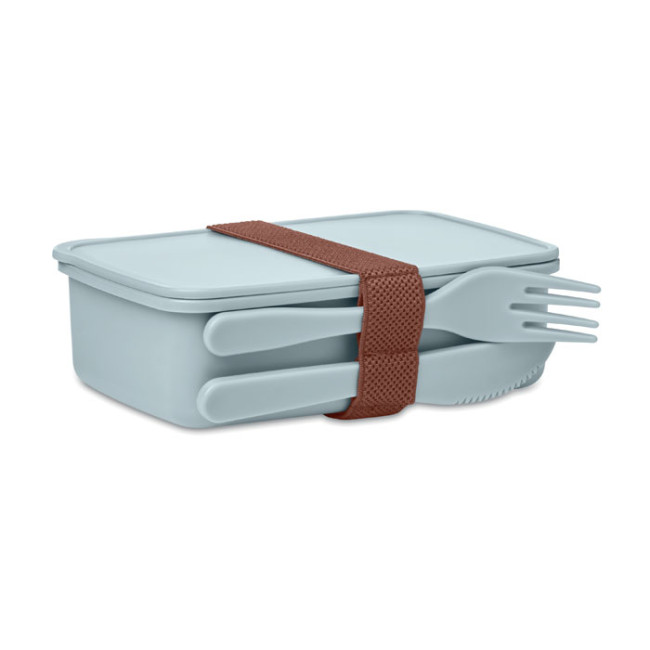 Custom Printed Lunch Box With Cutlery - Image 1