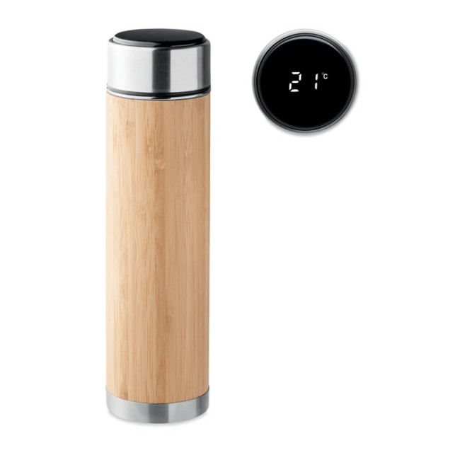 Branded Double Wall Bamboo Flask 480ml