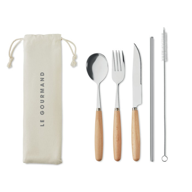 Custom Printed Cutlery Set Stainless Steel