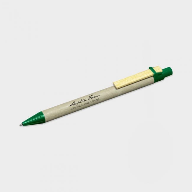 Custom Printed Green & Good Storia Pen - Recycled Card w Flat Clip - Image 7