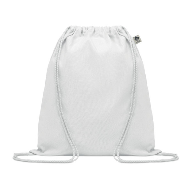 Custom Printed Organic Cotton Drawstring Bag - Image 3