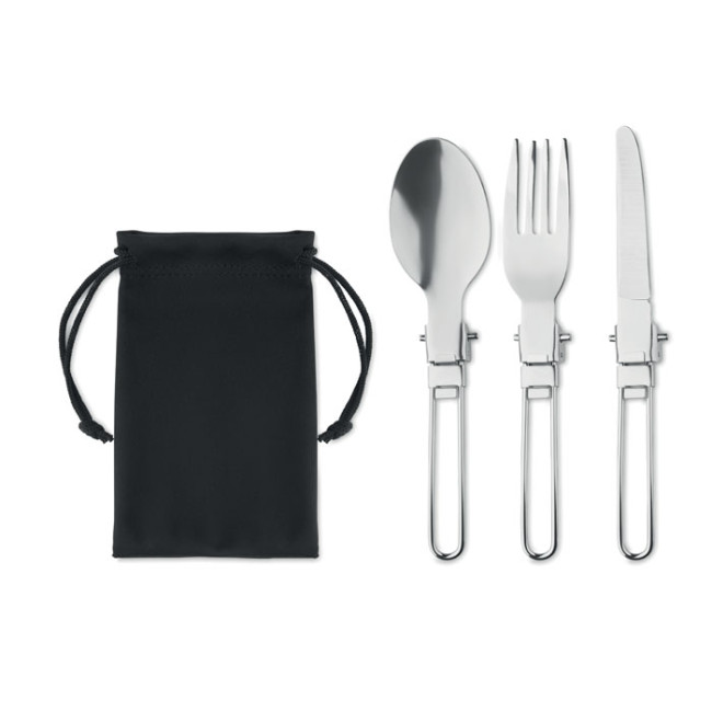 Custom Printed 3-Piece Camping Cutlery Set