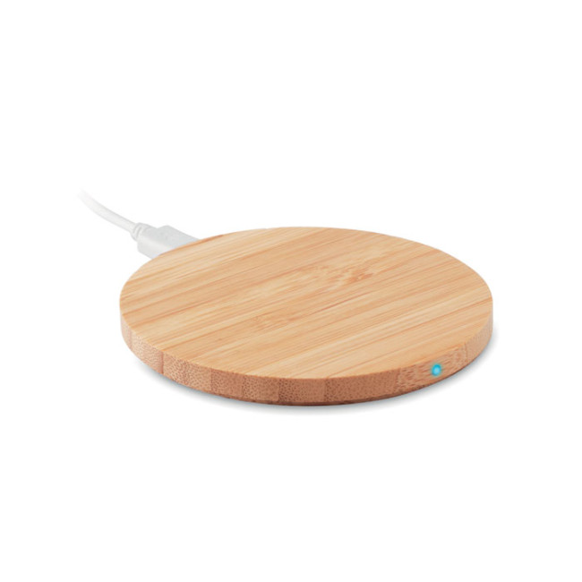 Branded Wireless Charger Bamboo 10W - Image 2