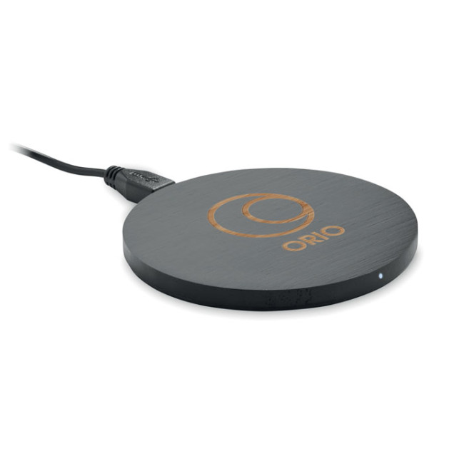 Branded Wireless Charger Bamboo 10W - Image 1