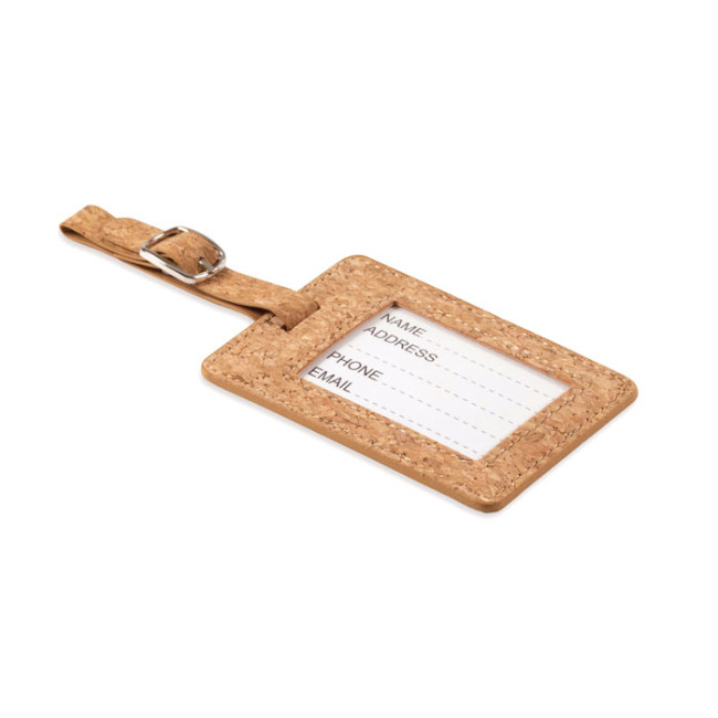 Custom Printed Cork Luggage Tag