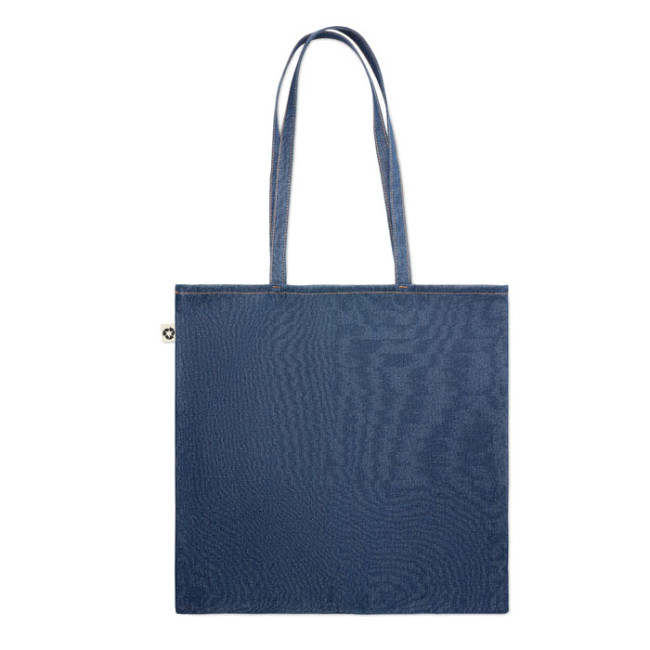 Custom Printed Recycled Denim Shopping Bag - Image 2