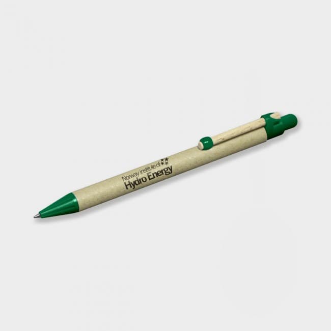 Custom Printed Green & Good Storia Pen - Recycled Card w Round Clip - Image 6