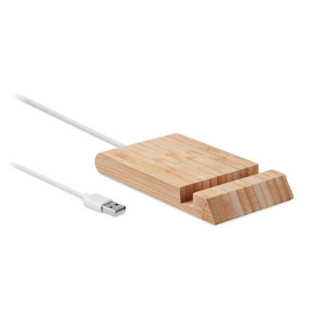 Branded Bamboo Wireless Charger 10W