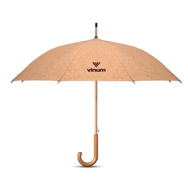 Custom Printed 25 Inch Cork Umbrella