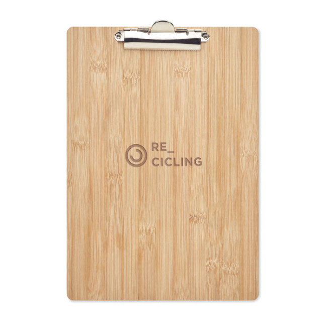 Branded A4 Bamboo Clipboard