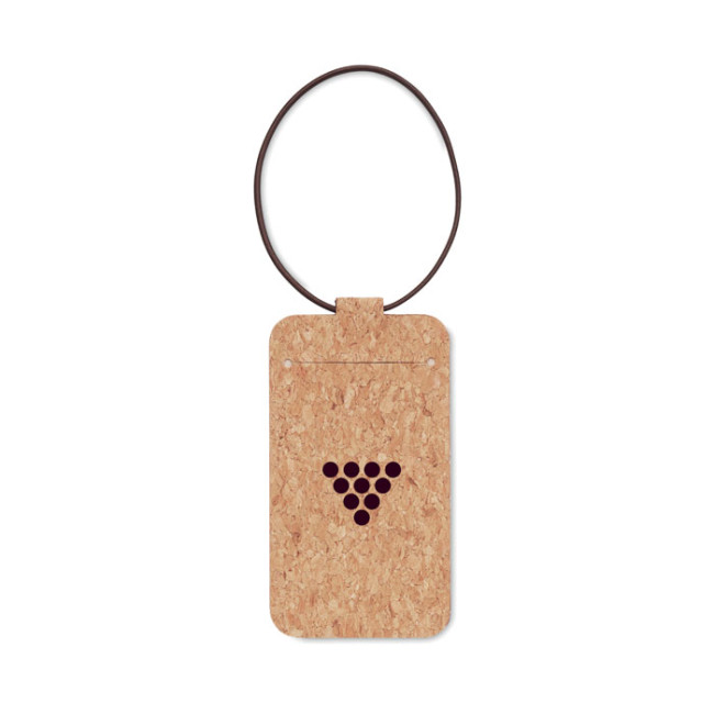 Custom Printed Cork Luggage Tag - Image 1