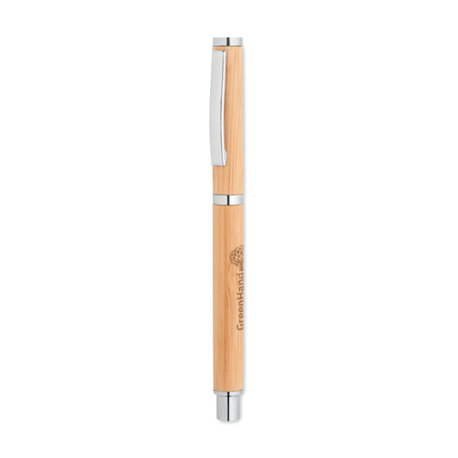 Branded Bamboo Gel Pen