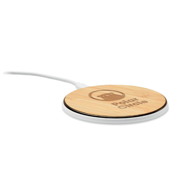 Branded Bamboo Wireless Charger 10W