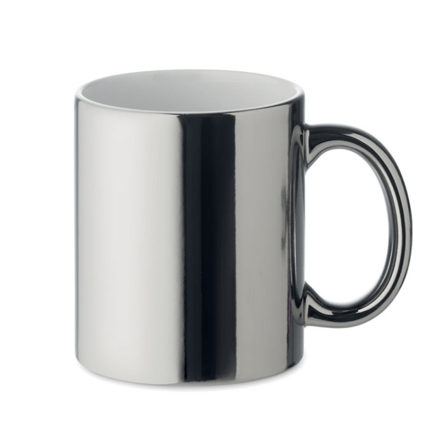 Custom Printed Ceramic Mug Metallic 300ml - Image 2