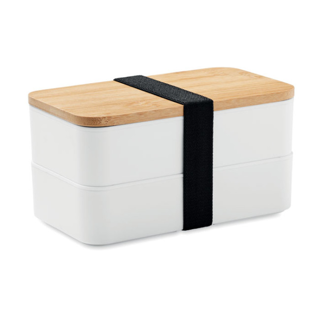 Branded Lunch Box In PP And Bamboo Lid - Image 2