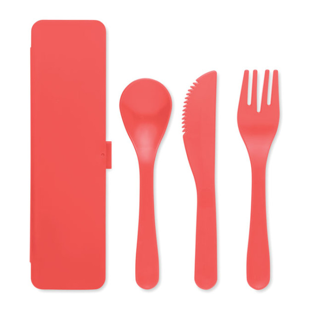 Custom Printed Cutlery Set Recycled PP - Image 1