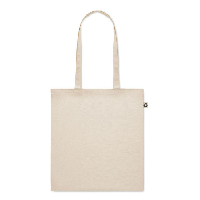 Custom Printed Recycled Cotton Shopping Bag Beige