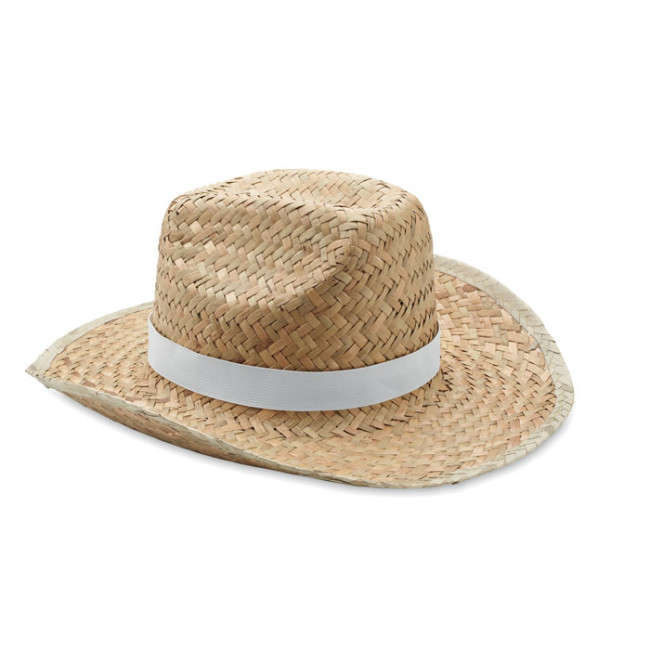 Custom Printed Natural Straw Cowboy Hat - Image 2