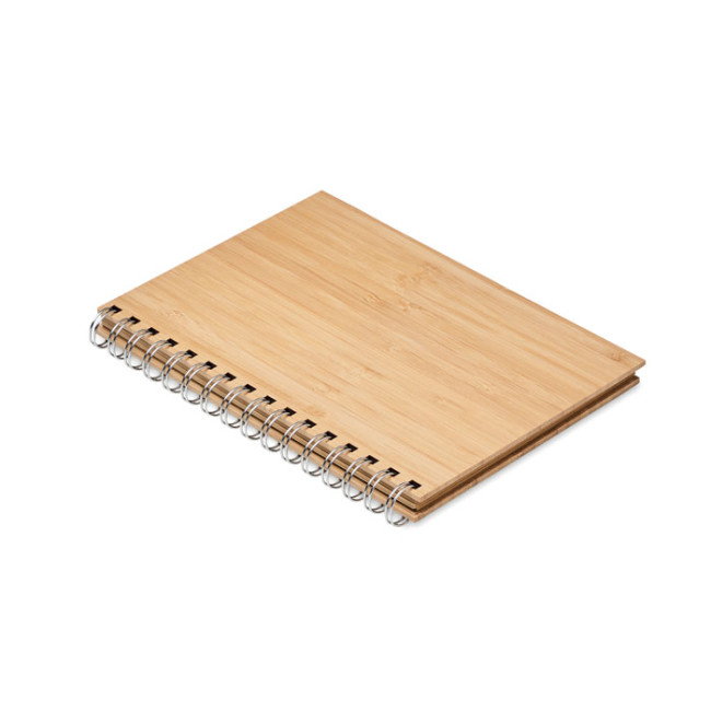 Branded A5 Ring Bound Bamboo Notebook