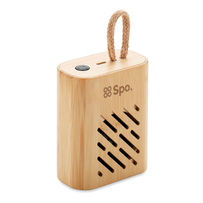 Branded 3W Bamboo Wireless Speaker