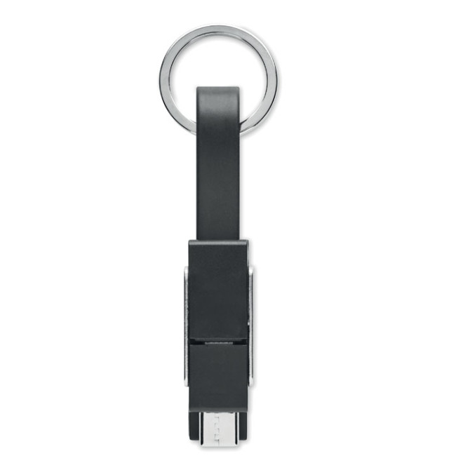 Custom Printed Keyring With 4 In 1 Cable - Image 1