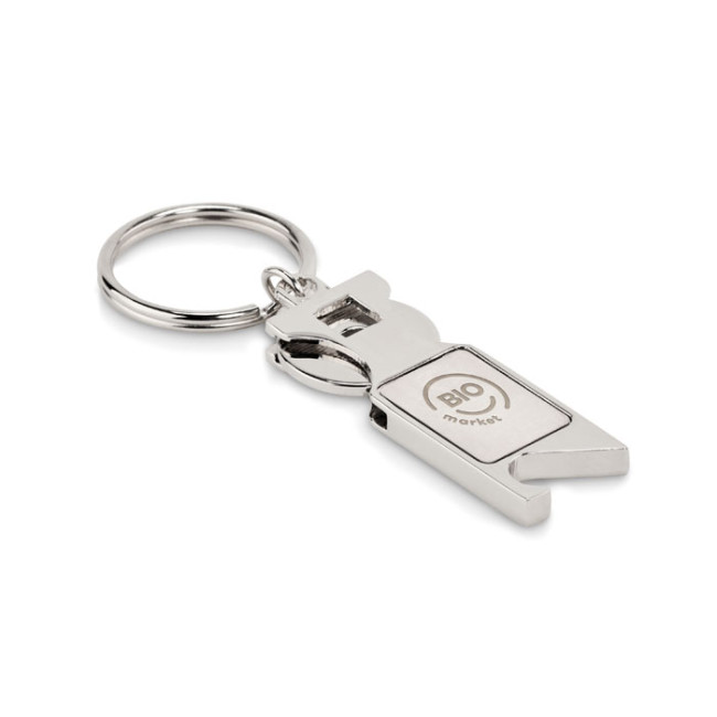 Custom Printed Euro Token Keyring