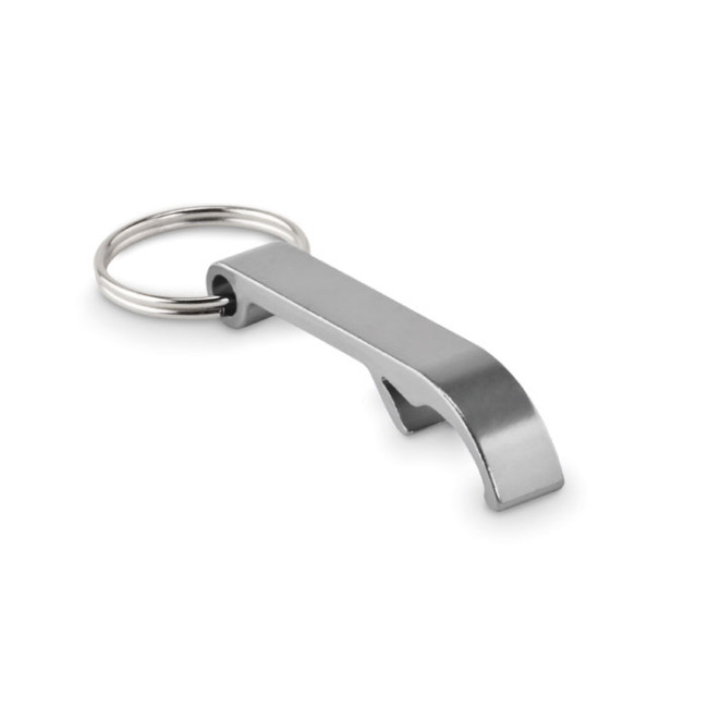 Custom Printed Recycled Aluminium Bottle Opener Key Ring - Image 5