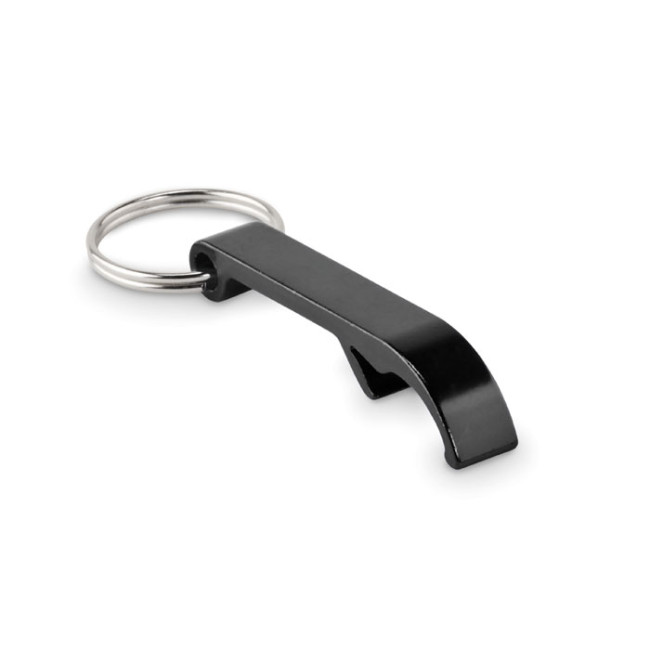 Custom Printed Recycled Aluminium Bottle Opener Key Ring - Image 4