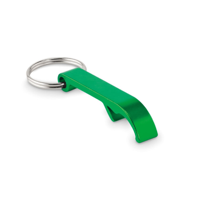 Custom Printed Recycled Aluminium Bottle Opener Key Ring - Image 2