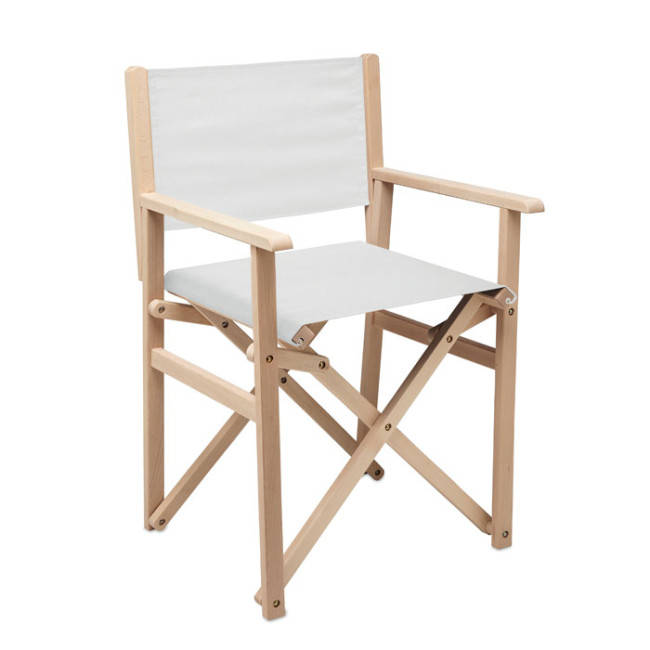 Custom Printed Foldable Wooden Beach Chair - Image 2