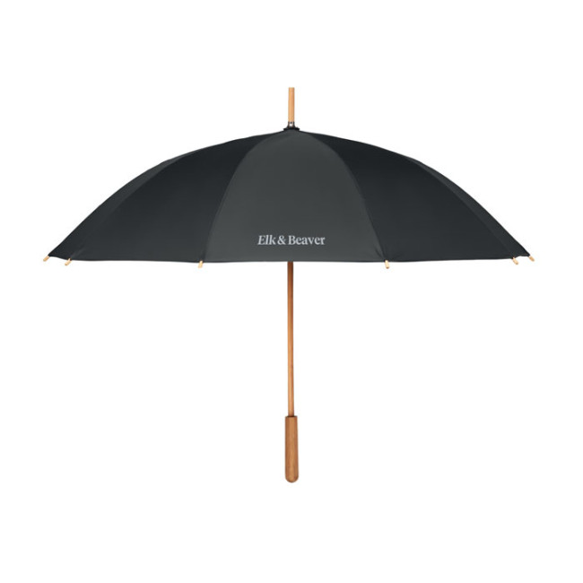 Branded 23.5 Inch RPET/Bamboo Umbrella