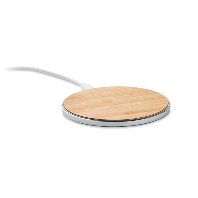 Branded Bamboo Wireless Charger 10W