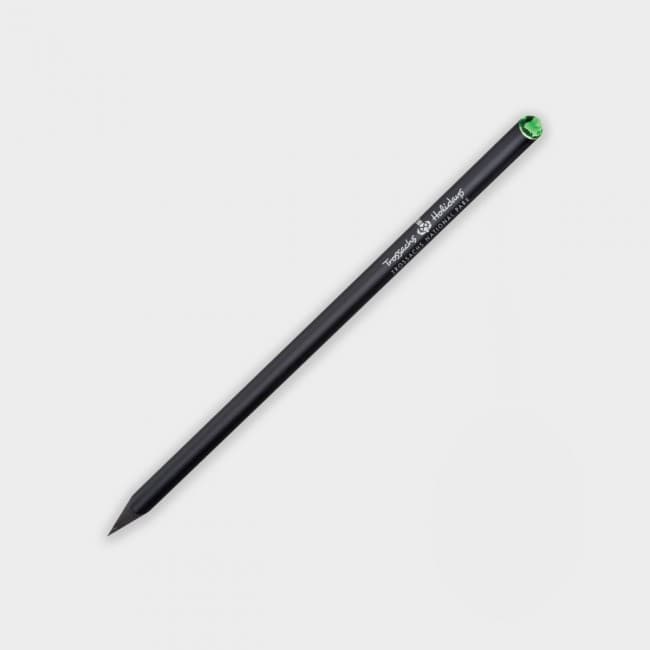 Custom Printed Green & Good Crystal Pencil Black - Sustainable Wood - Image 4