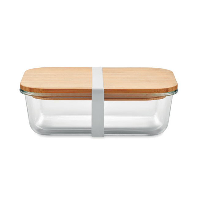 Branded Glass Lunchbox With Bamboo Lid