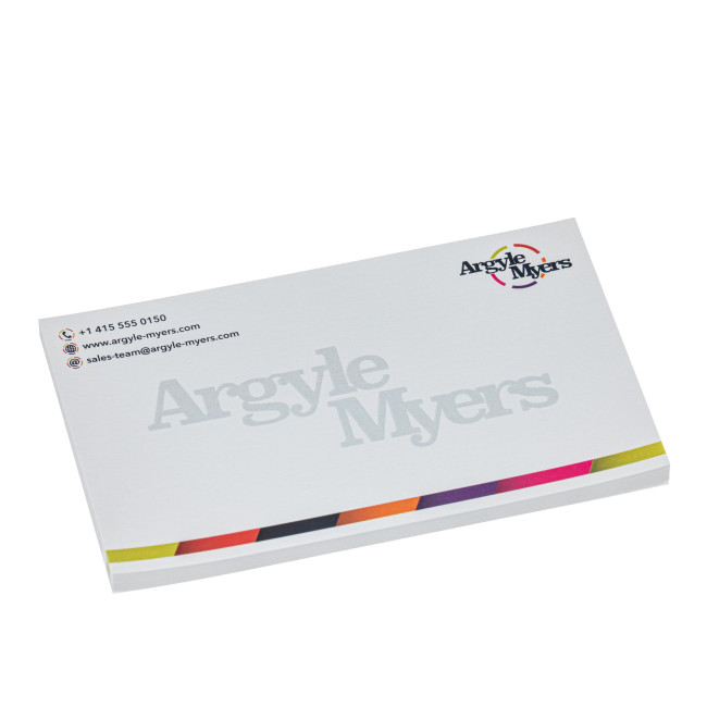 Custom Printed NoteStix Sticky Notes 125x75mm 50 sheets