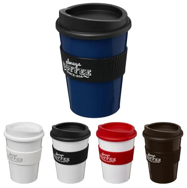 Custom Printed Americano Medio Tumbler With Grip 300ml - Image 1