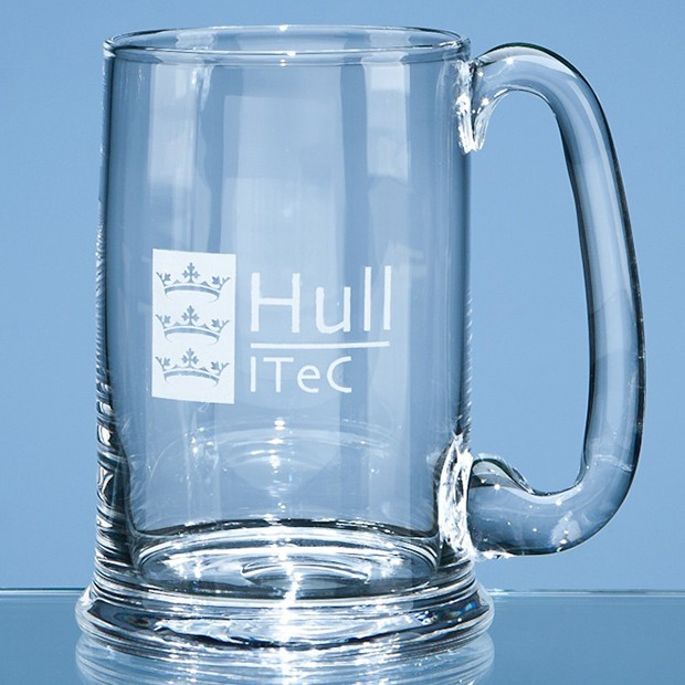 Branded 0.6ltr Dartington Crystal Real Ale Tankard