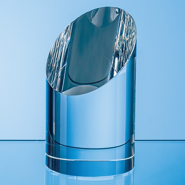 Custom Printed 14cm Optical Crystal Zenith Cylinder Award