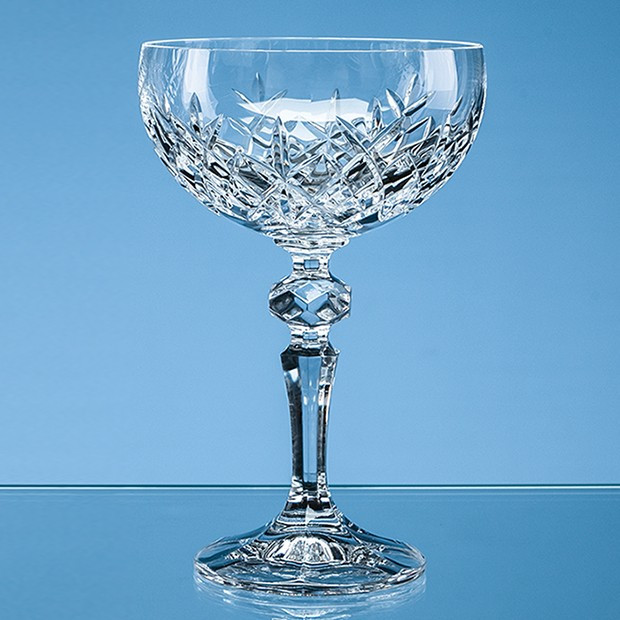 Custom Printed 200ml Flamenco Crystalite Full Cut Champagne Saucer