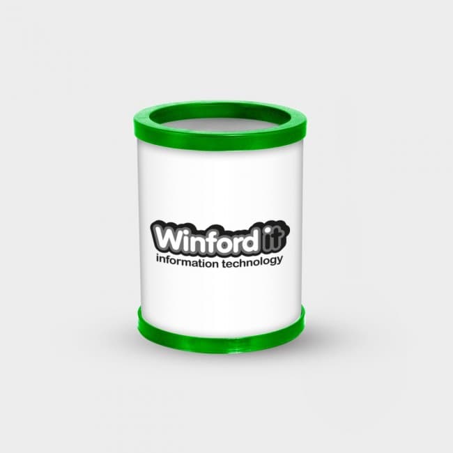 Custom Printed Green & Good Full Colour Pen Pot - Recycled - Image 4