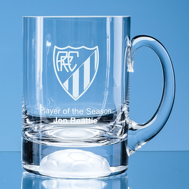 Branded 1pt Handmade Football Base Beer Tankard